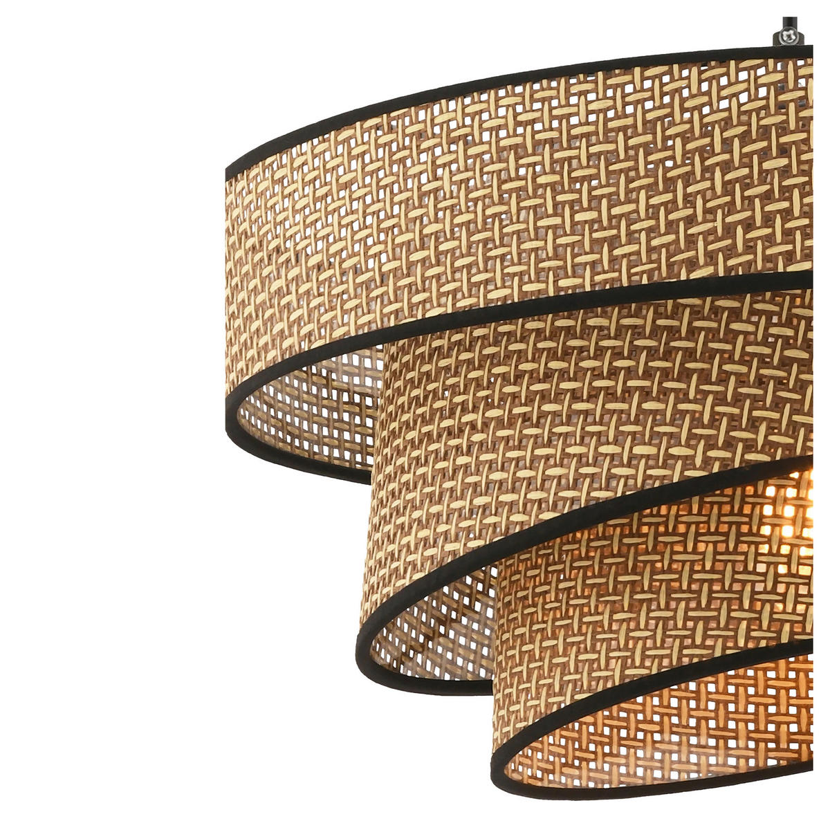 HÄNGELEUCHTE 40/72 cm   - Beige/Schwarz, Design, Textil/Metall (40/72cm) - P & B