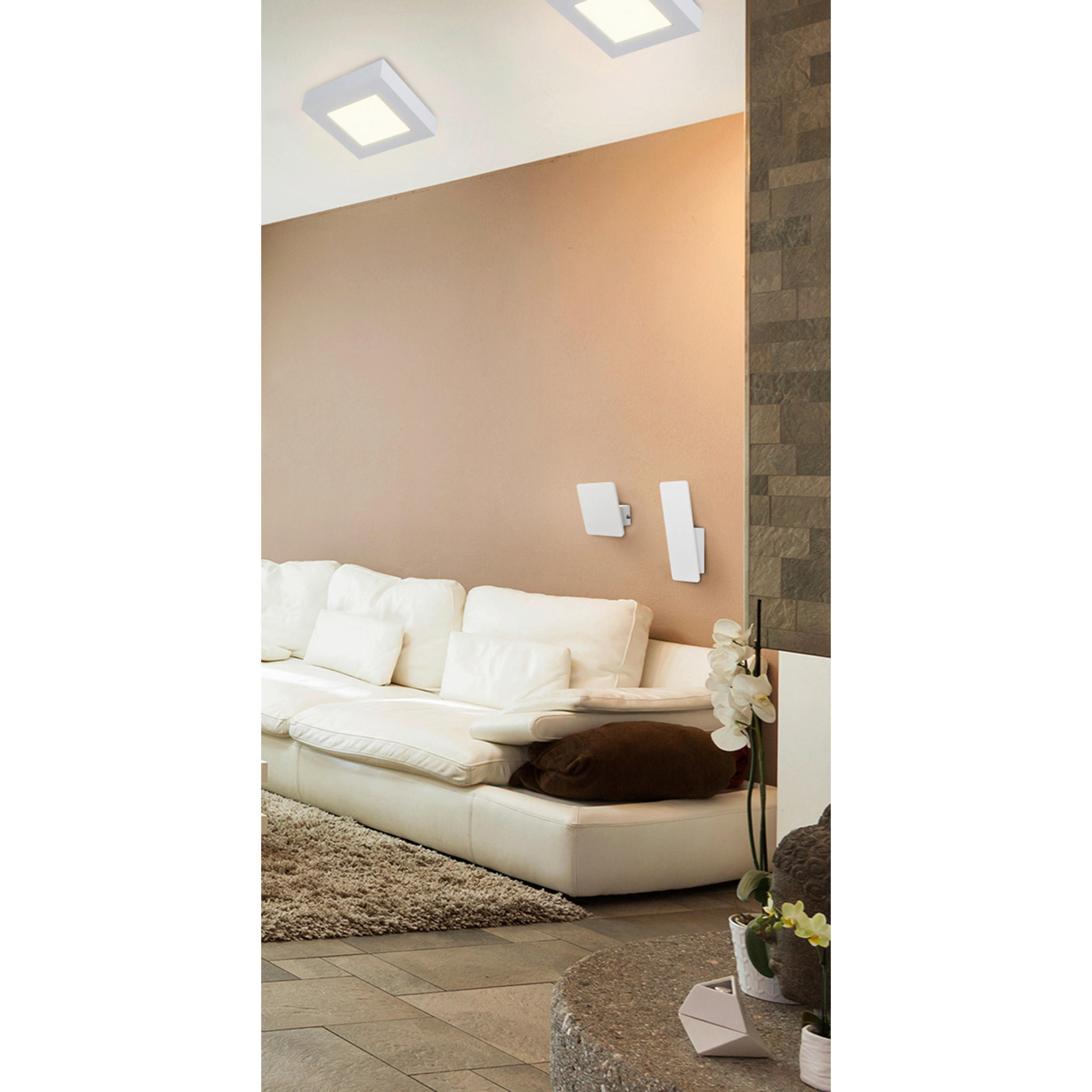 LED-WANDLEUCHTE Stan 7,5/22 cm   - Weiß, Design, Metall (7,5/22cm) - Näve