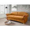 2,5-SITZER in Mikrofaser Goldfarben  - Wildeiche/Goldfarben, Konventionell, Holz/Textil (198/84/80cm) - Livetastic