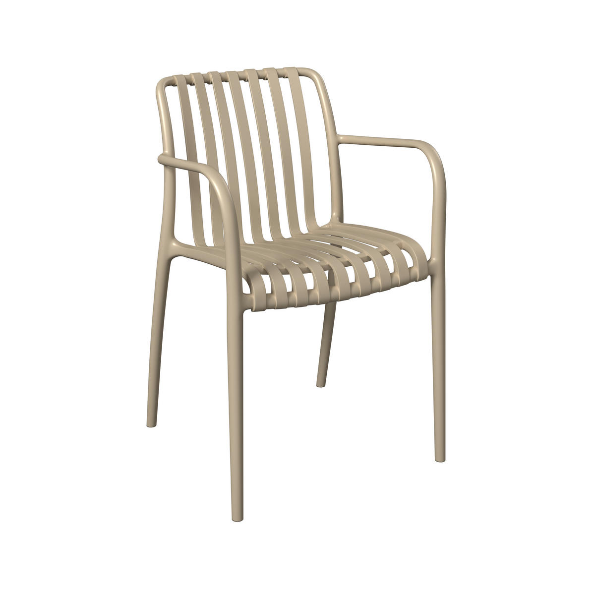 STAPELSESSEL - Beige, MODERN, Kunststoff (55/81/57cm) - Ambia Garden