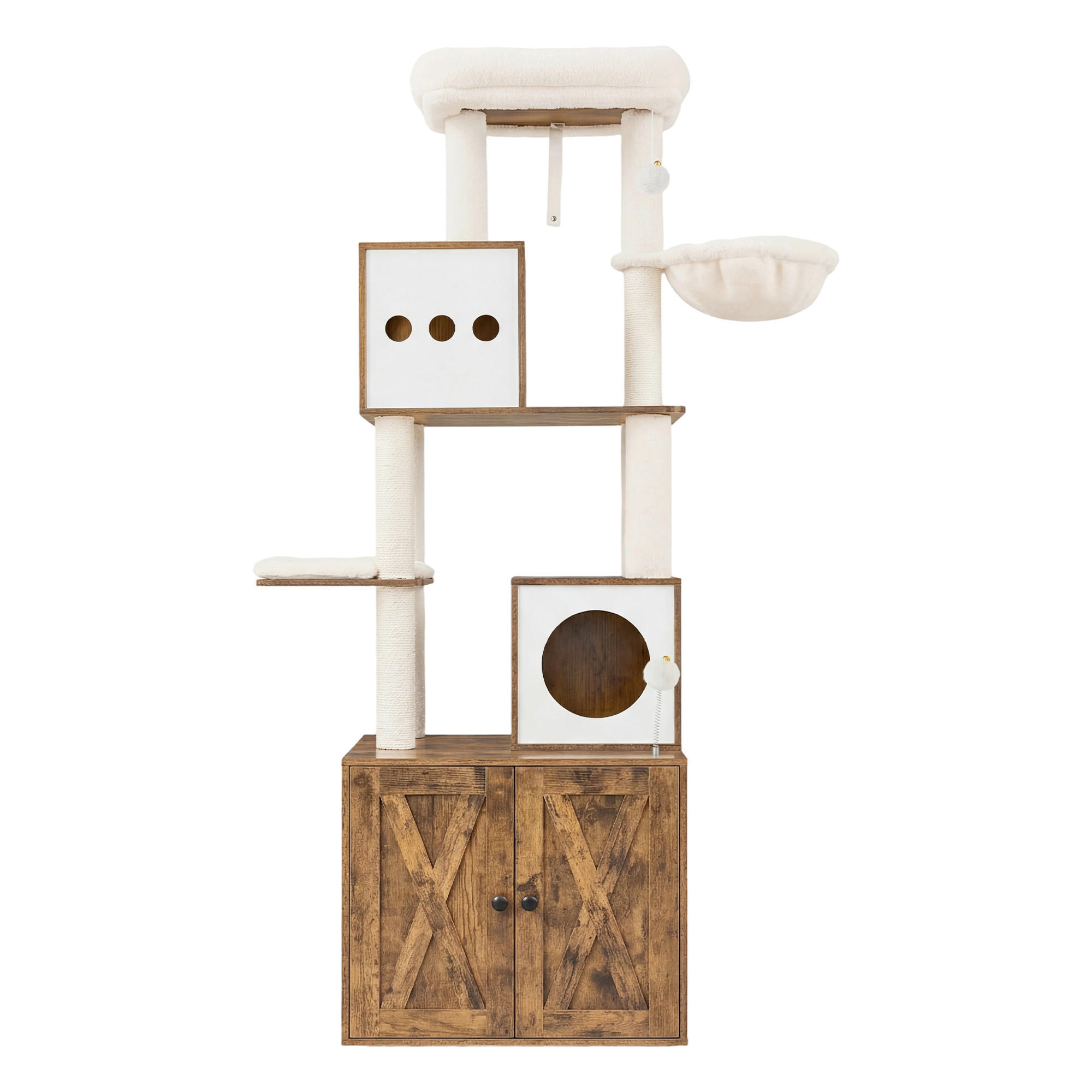 KRATZBAUM - Nussbaumfarben, Trend, Papier/Holzwerkstoff (100/178/61cm) - Boxxx