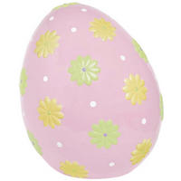 DEKORAČNÍ VAJÍČKO - bílá/pink, Lifestyle, plast (48,5/58cm)