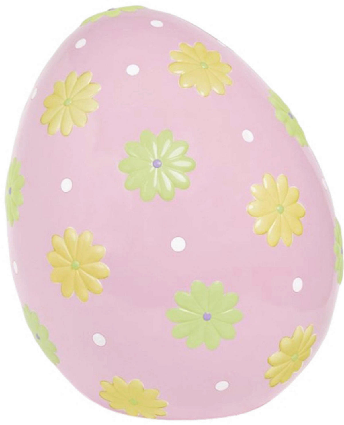 DEKORAČNÍ VAJÍČKO - bílá/pink, Lifestyle, plast (48,5/58cm)