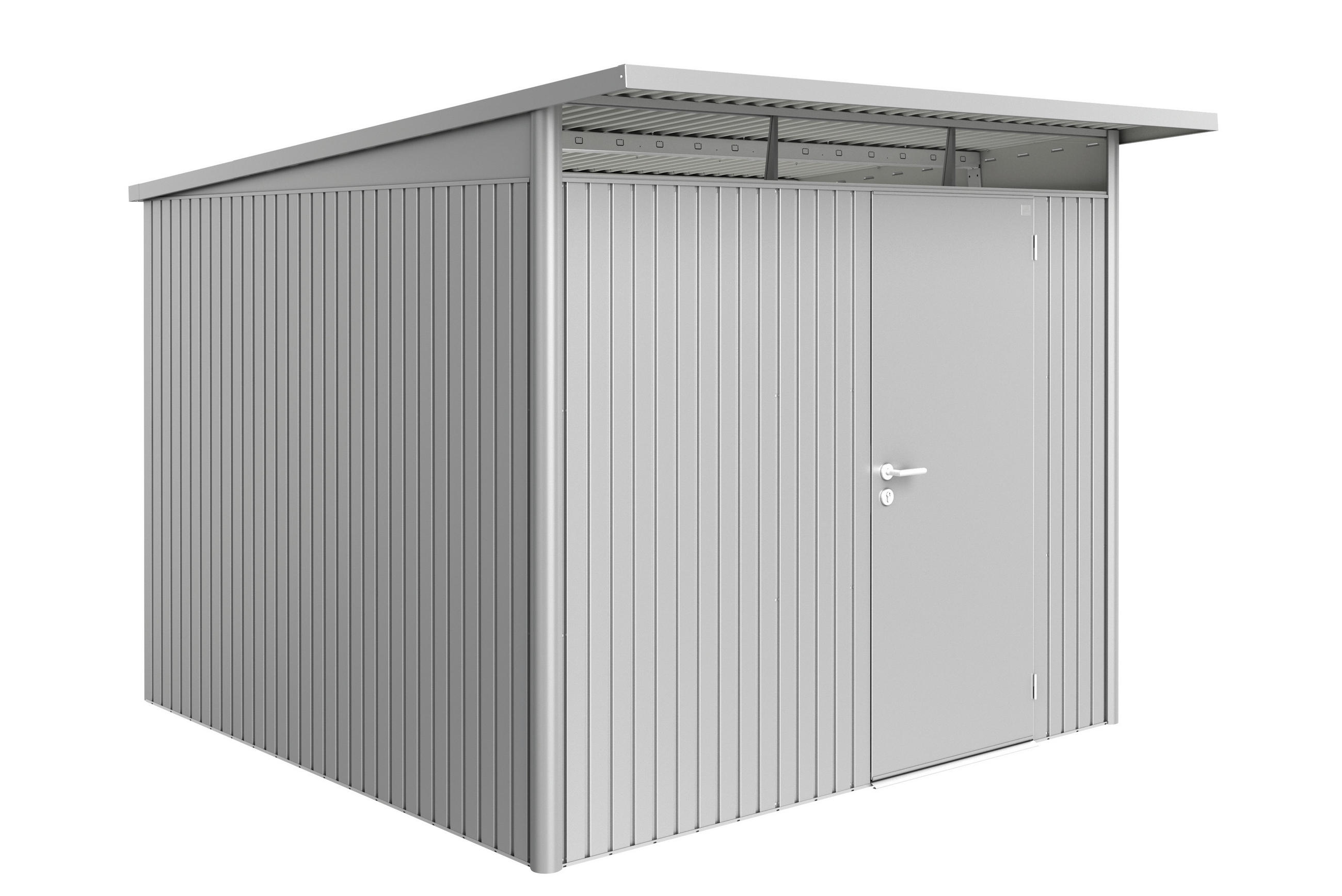 GERÄTEHAUS 260/217/300 cm  - Silberfarben, Basics, Metall (260/217/300cm) - Biohort
