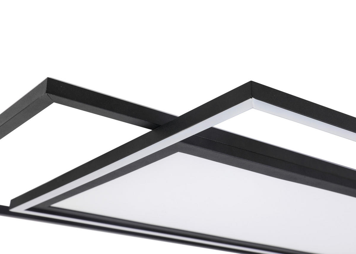 LED-PANEEL 80,8/52,8/6 cm  - Schwarz, Trend, Kunststoff/Metall (80,8/52,8/6cm) - Novel
