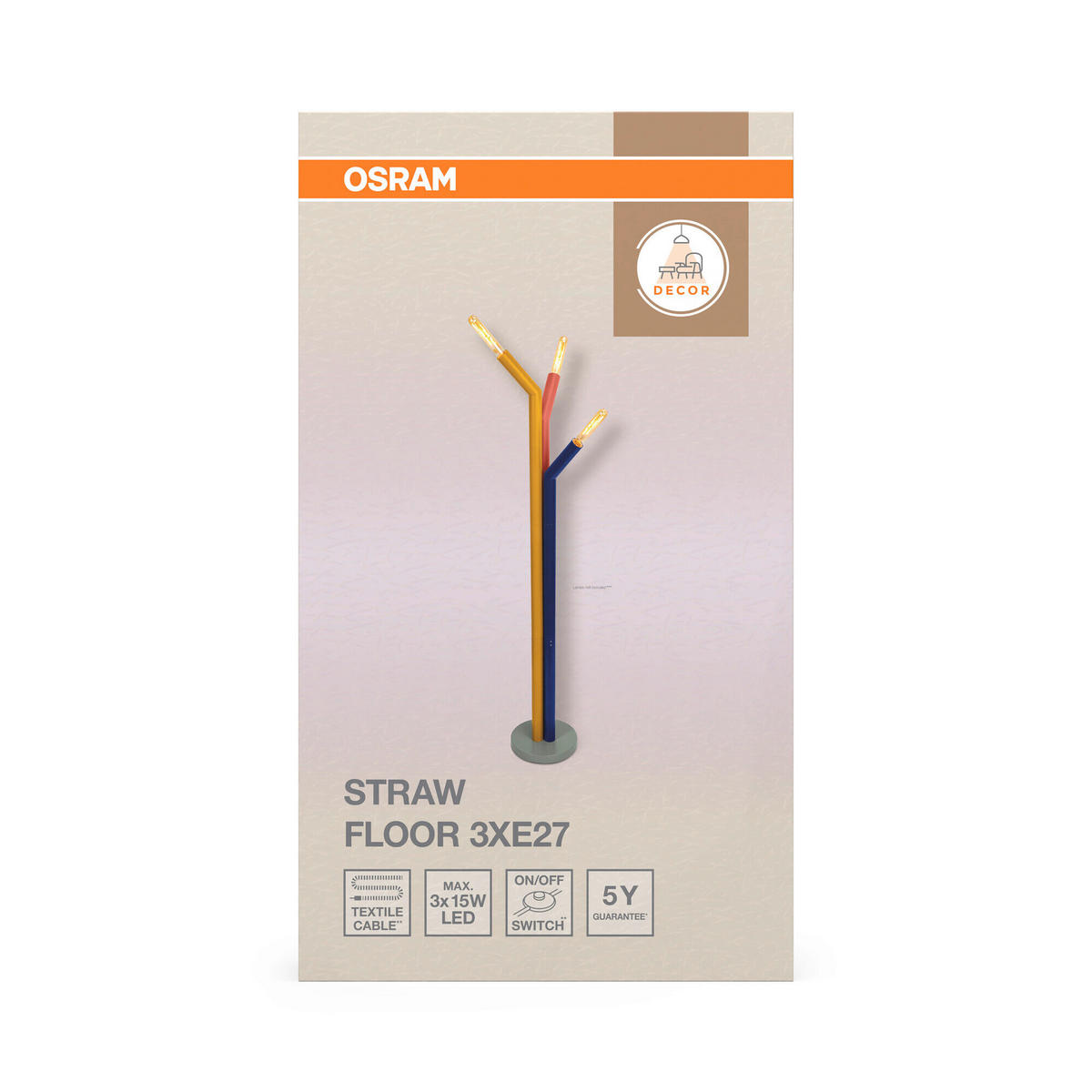 STEHLEUCHTE 25,7/146,5 cm    - Design, Metall (25,7/146,5cm) - Osram