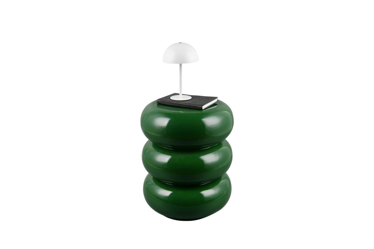 BEISTELLTISCH 35/35/43 cm Grün rund  - Grün, MODERN, Keramik (35/35/43cm) - Milino