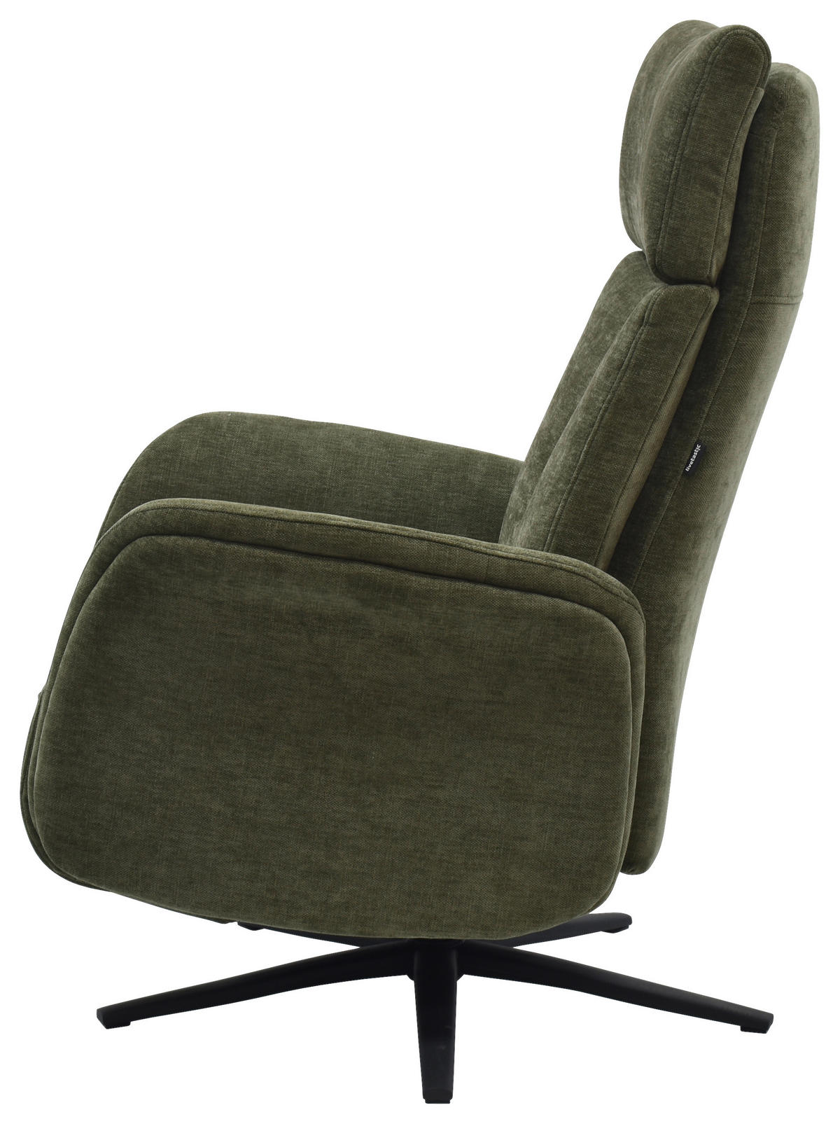 RELAXSESSEL Webstoff    - Schwarz/Grün, Design, Holz/Textil (75/109/84/148/84cm) - Livetastic