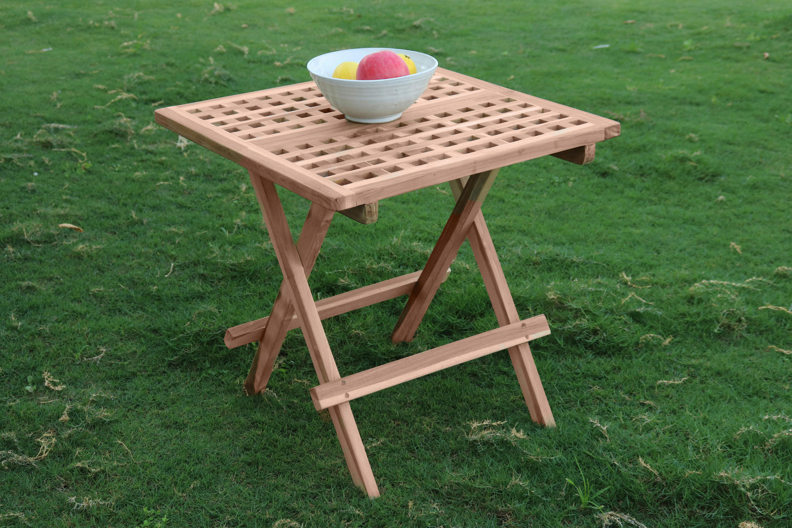 Gardenson Gartentisch Natur 50x50x50 cm