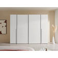 KLEIDERSCHRANK  in Weiß  - Alufarben/Weiß, KONVENTIONELL, Holzwerkstoff/Kunststoff (267/205/57cm) - Carryhome
