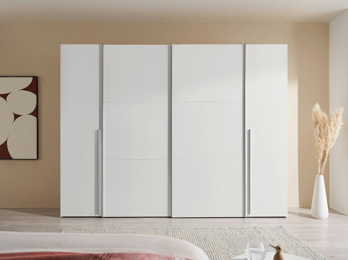 ORMAR ZA ODJEĆU bijela   - bijela/boje aluminija, Konvencionalno, drvni materijal/metal (267/205/57cm) - Ti'me