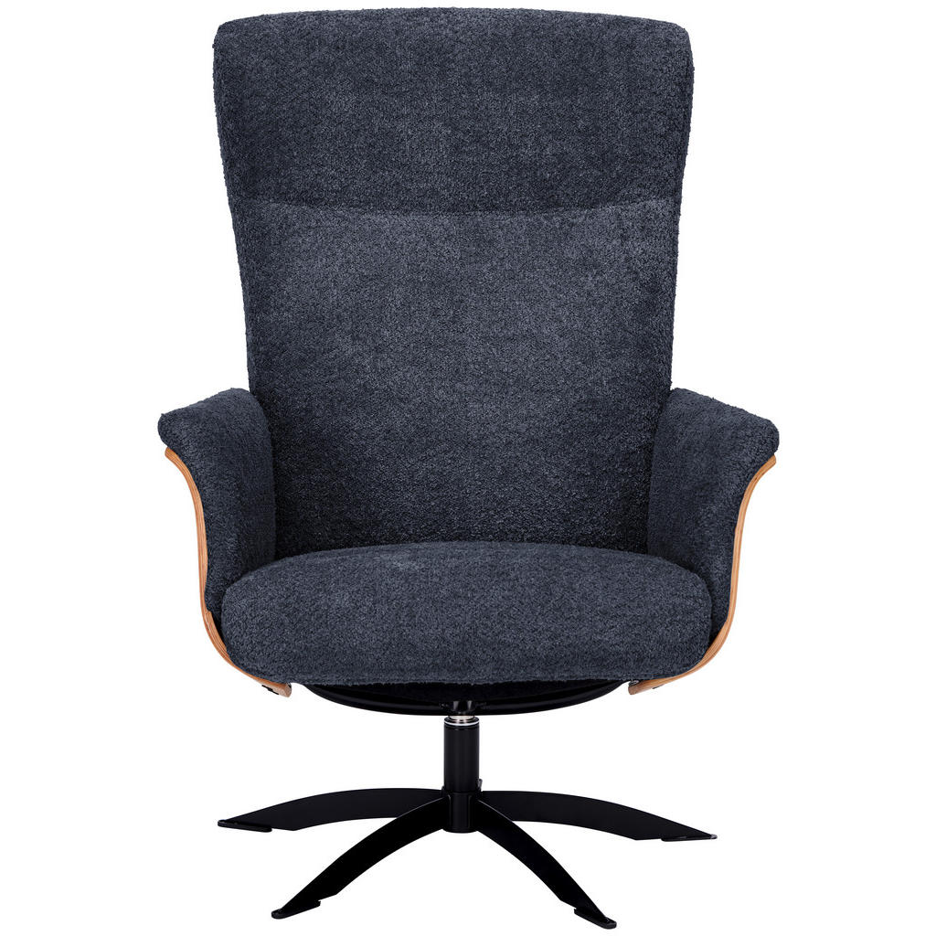 Thumbnail - Welnova Relaxsessel, Anthrazit, Holz, Textil, Eiche, 71x104x77 cm, Fußauswahl, Stoffauswahl, Relaxfunktion, Wohnzimmer, ...
