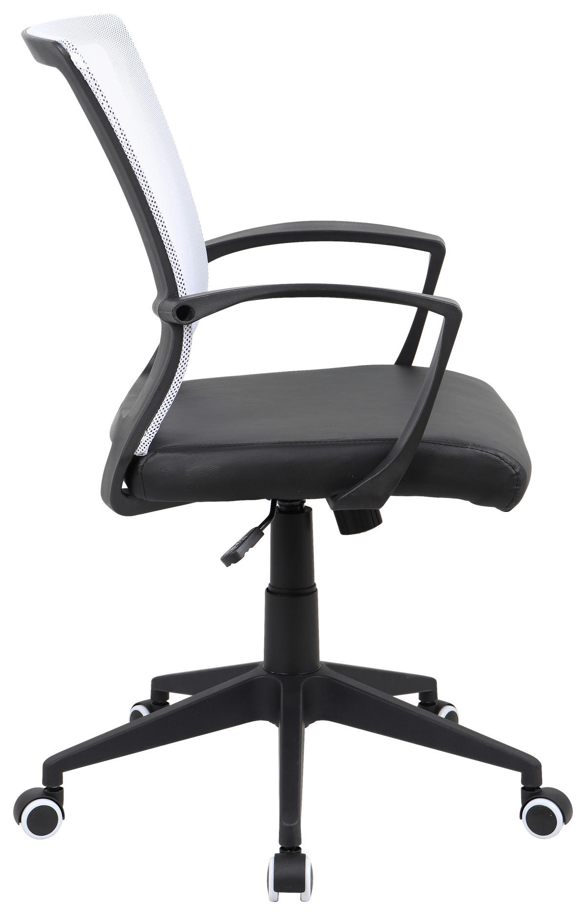 DREHSTUHL  in Schwarz, Weiss  - Weiss/Schwarz, Konventionell, Kunststoff/Metall (48/92/46cm)
