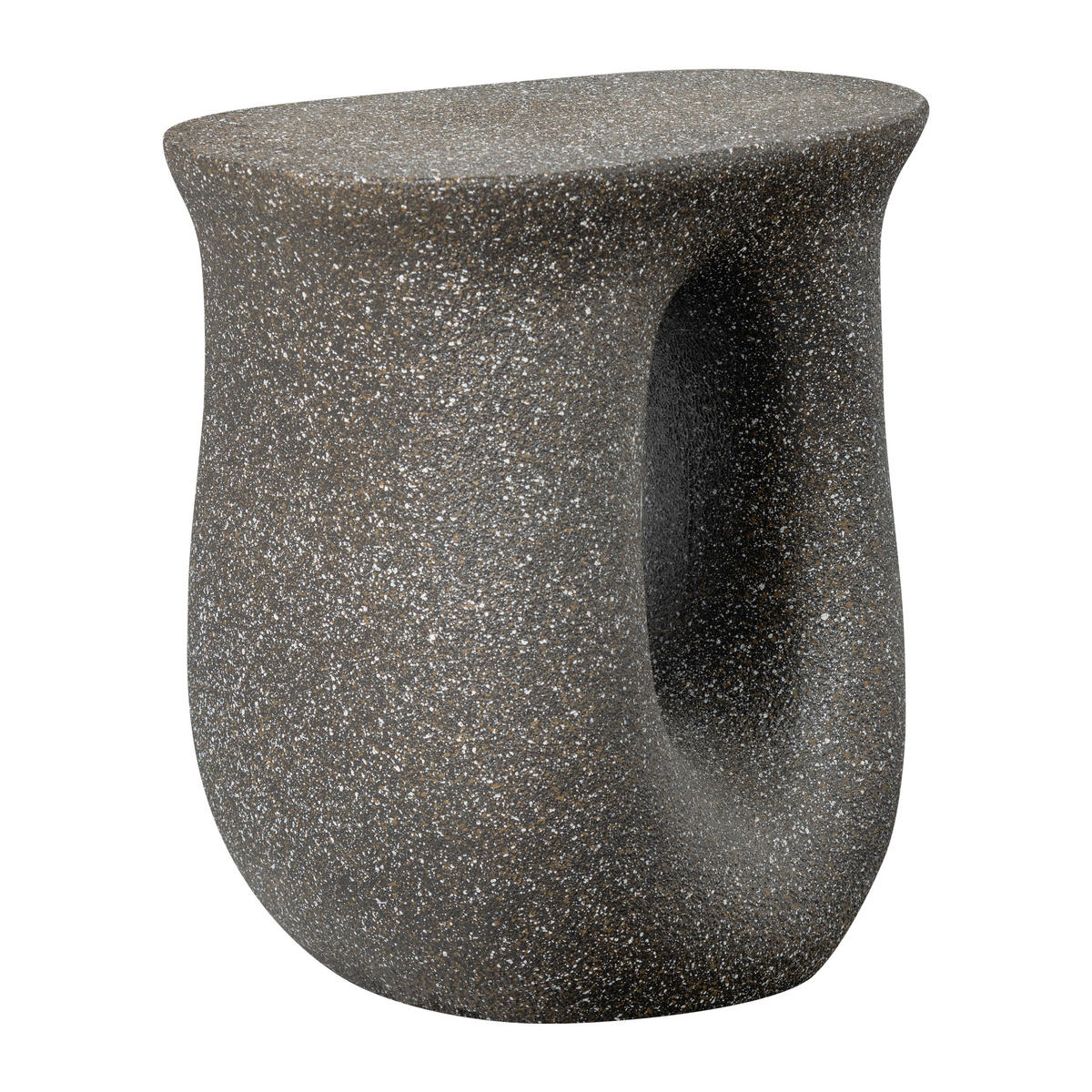 BEISTELLTISCH 42/33/45 cm Moson Schwarz organisch  - Schwarz, Design, Keramik/Metall (42/33/45cm) - Livetastic