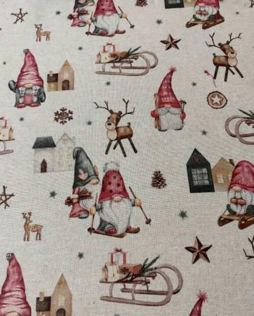 X-Mas ÚZKY OBRUS, 50/150 cm, svetlohnedá, perleťová