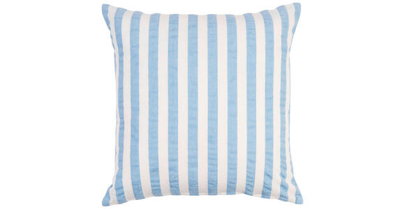 ZIERKISSEN  45/45 cm   - Weiß/Hellblau, Design, Textil (45/45cm) - Esposa
