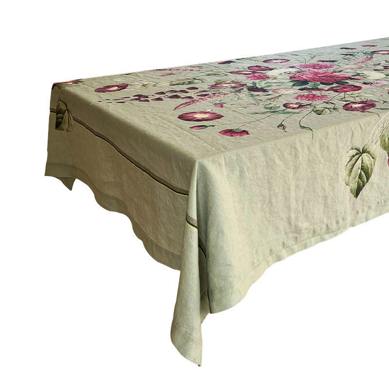 XXXLutz Tischdecke Blossom Garden JL Salbeigrün 145x220 cm