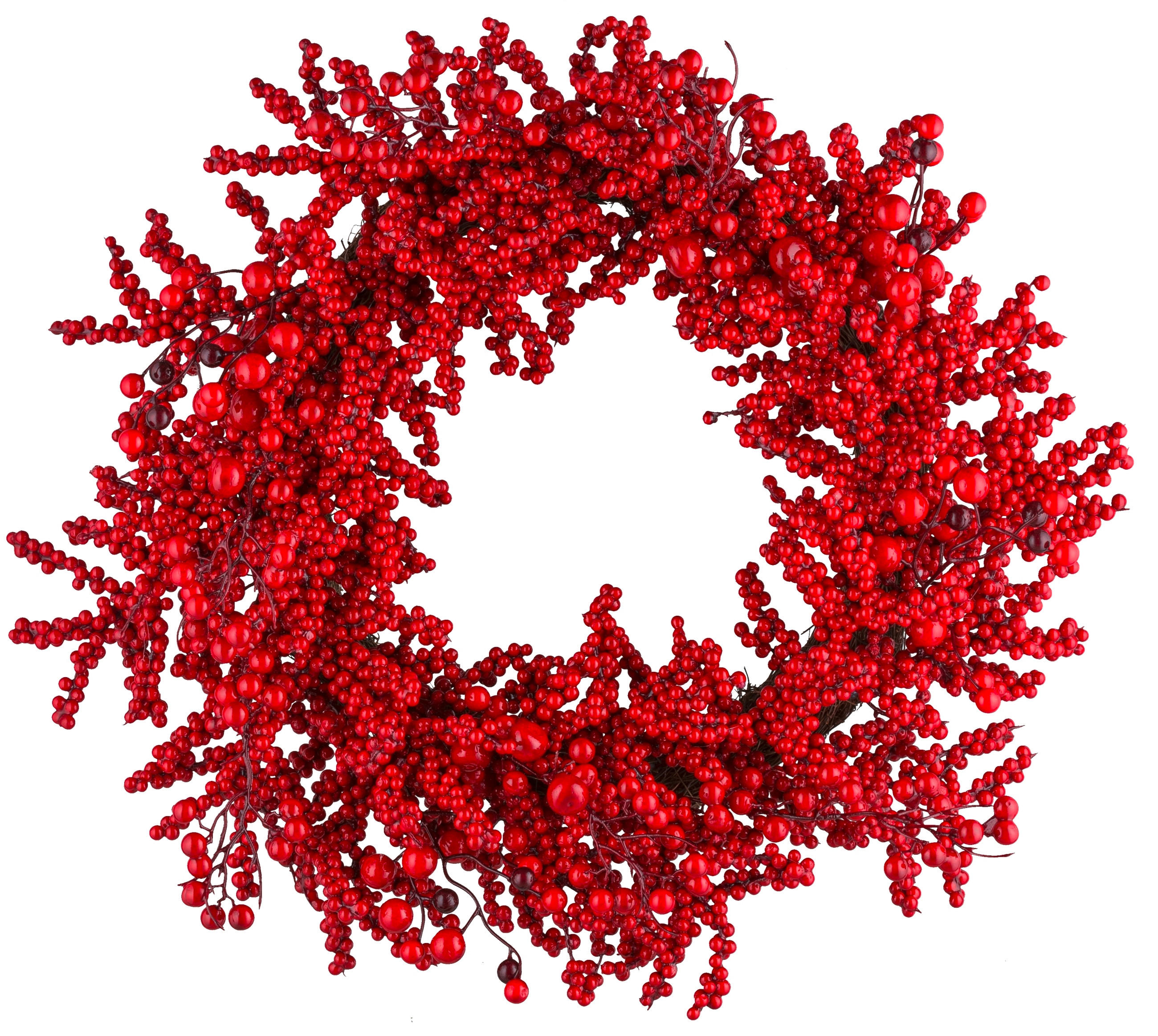 KUNSTPFLANZE - Rot/Braun, Basics, Kunststoff (60/60cm) - X-Mas
