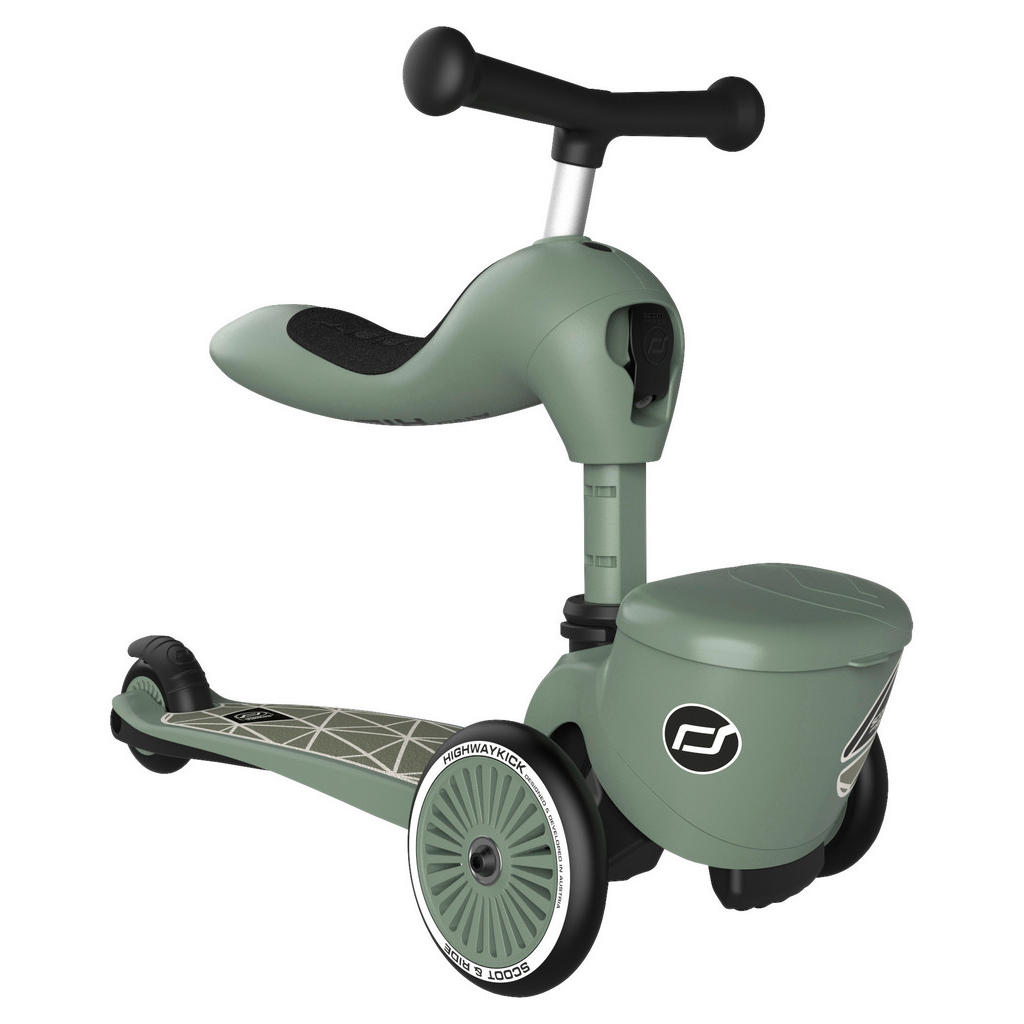 Thumbnail - Scoot and Ride Kinderscooter Highwaykick 1, Metall, Kunststoff, 24x37x55 cm, höhenverstellbarer Lenker, weicher Sitz, An...