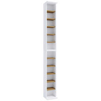 CD REGAL bijela, hrast medunac  drvni materijal   - bijela/hrast medunac, Moderno, drvni materijal (21/180/20cm) - MID.YOU