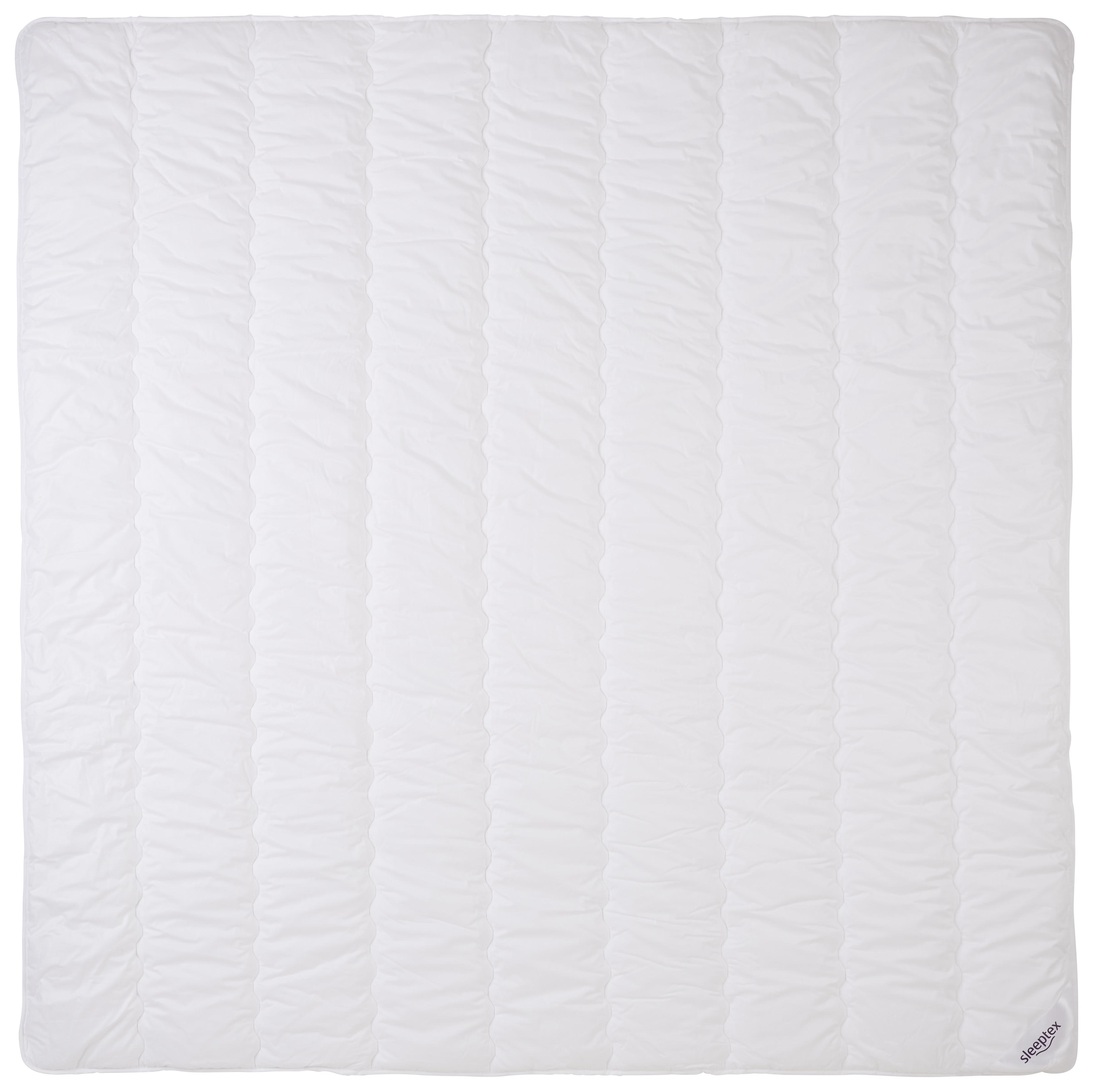 Sleeptex LETNÍ PŘIKRÝVKA, 200/200 cm, polyester, rouno, duté vlákno - bílá - polyester, rouno, duté 