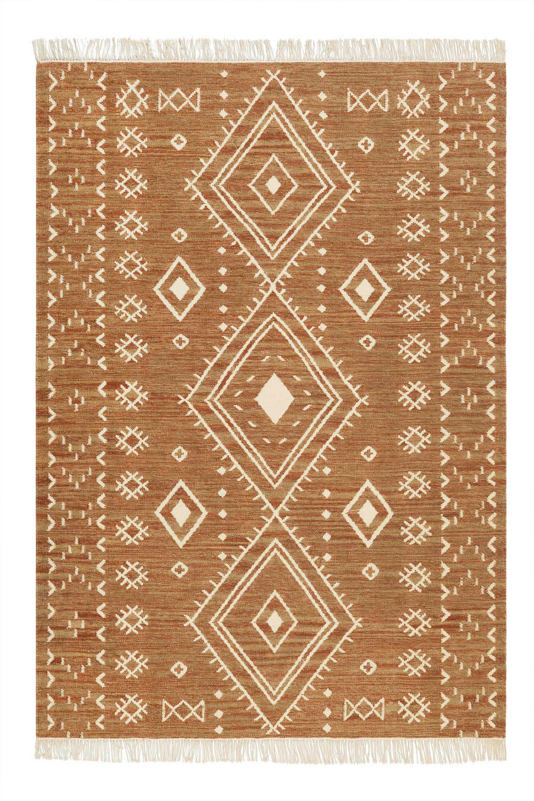 HANDWEBTEPPICH 130/190 cm Monaco Creme, Sahara rechteckig  - Creme/Sahara, Basics, Textil (130/190cm) - WECON HOME