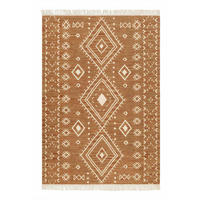 HANDWEBTEPPICH 130/190 cm Monaco Creme, Sahara rechteckig  - Creme/Sahara, Basics, Textil (130/190cm) - WECON HOME