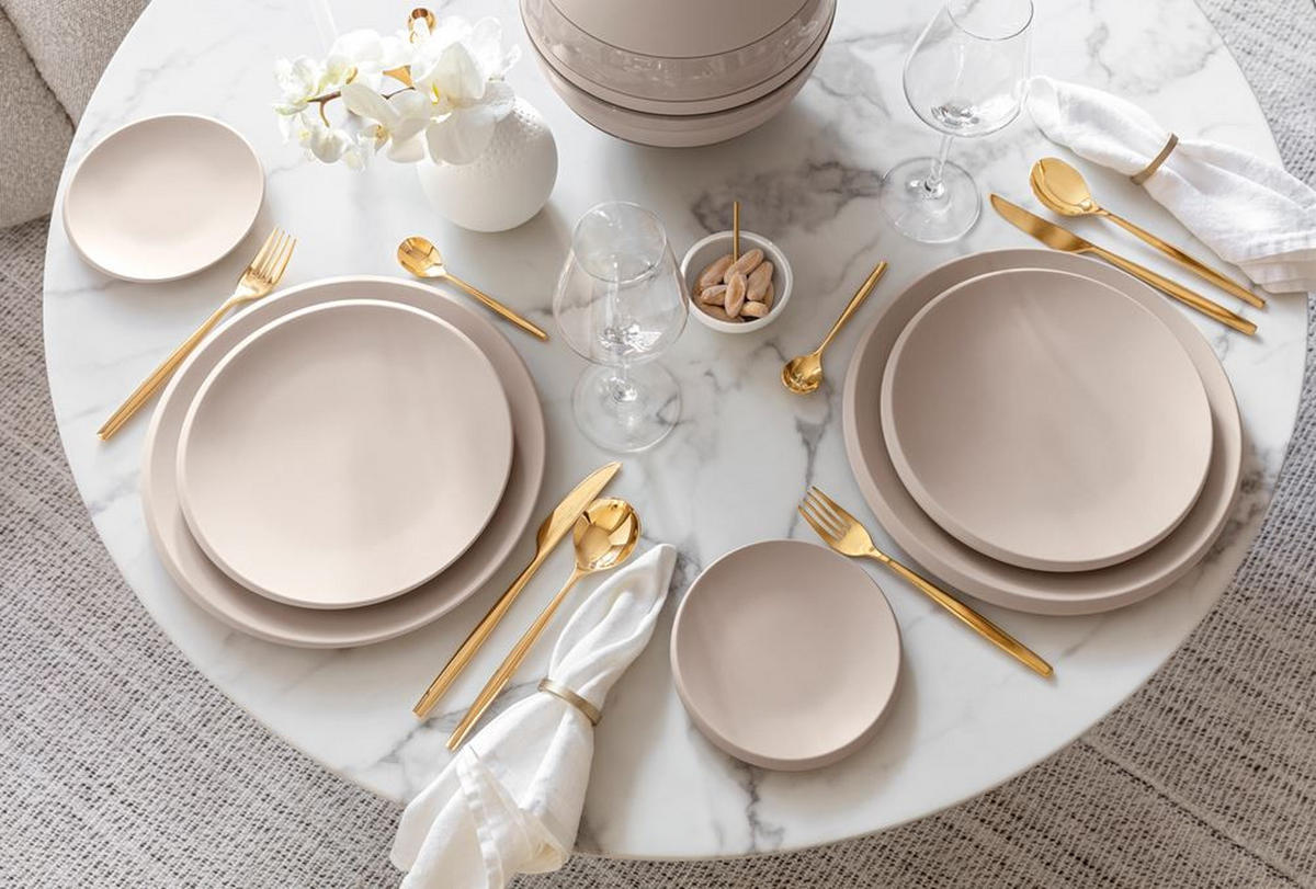 SPEISETELLER NewMoon Beige 27 cm  - Beige, Lifestyle, Keramik (27cm) - Villeroy & Boch