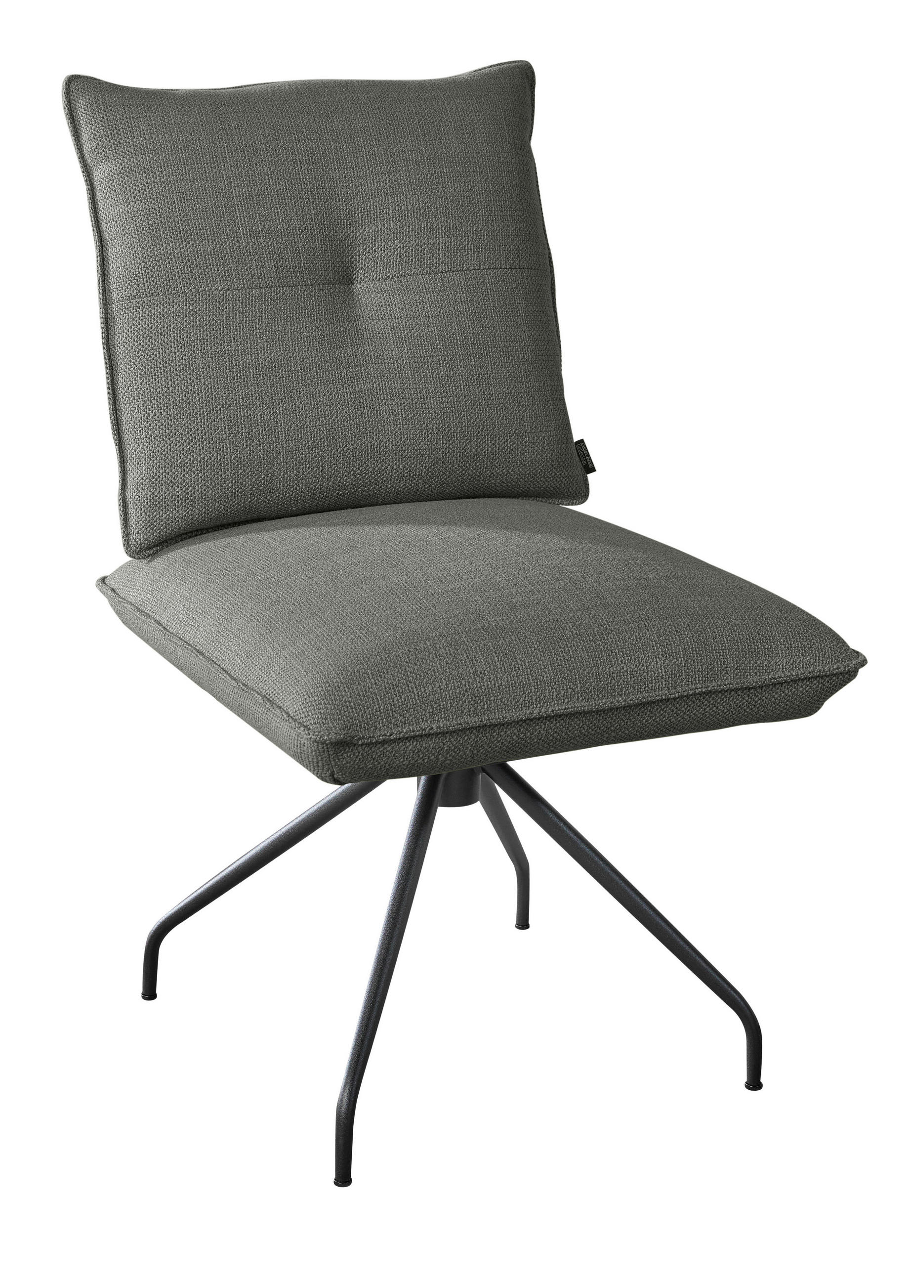 STUHL - Schwarz/Grau, Design, Textil/Metall (50/90/70cm) - Dieter Knoll