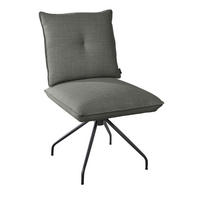 STUHL - Schwarz/Grau, Design, Textil/Metall (50/90/70cm) - Dieter Knoll