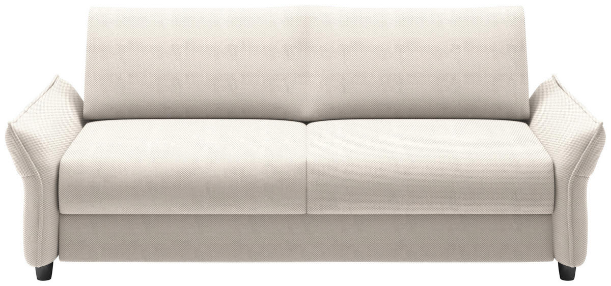 SCHLAFSOFA in Textil Creme  - Creme/Schwarz, Konventionell, Kunststoff/Textil (198/82/106cm) - Ti'me