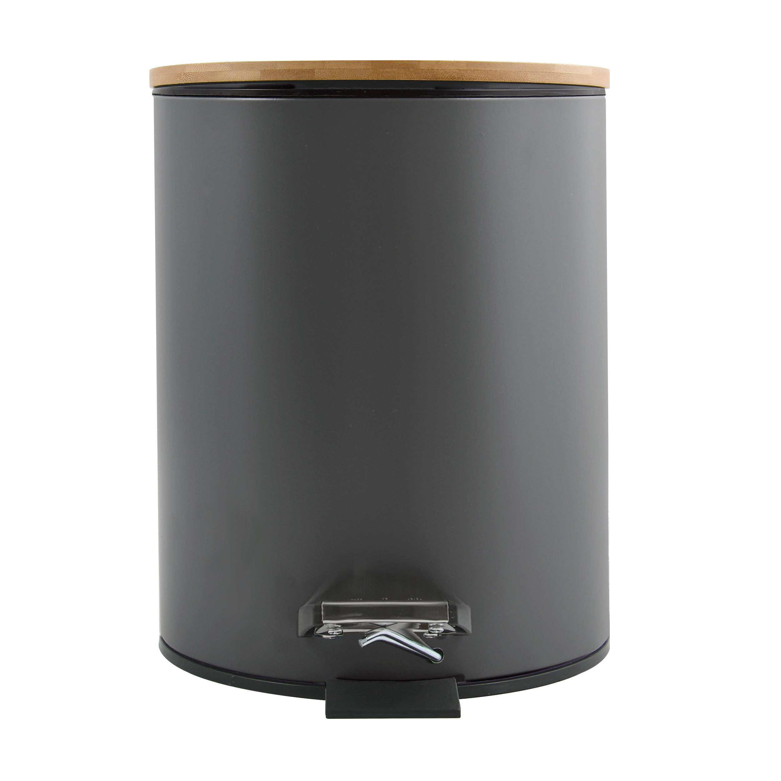 TRETEIMER ADONIS 3 L  - Dunkelgrau/Schwarz, Basics, Naturmaterialien/Kunststoff (17/17/22.5cm) - Spirella