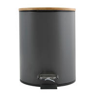 TRETEIMER ADONIS 3 L  - Dunkelgrau/Schwarz, Basics, Naturmaterialien/Kunststoff (17/17/22.5cm) - Spirella