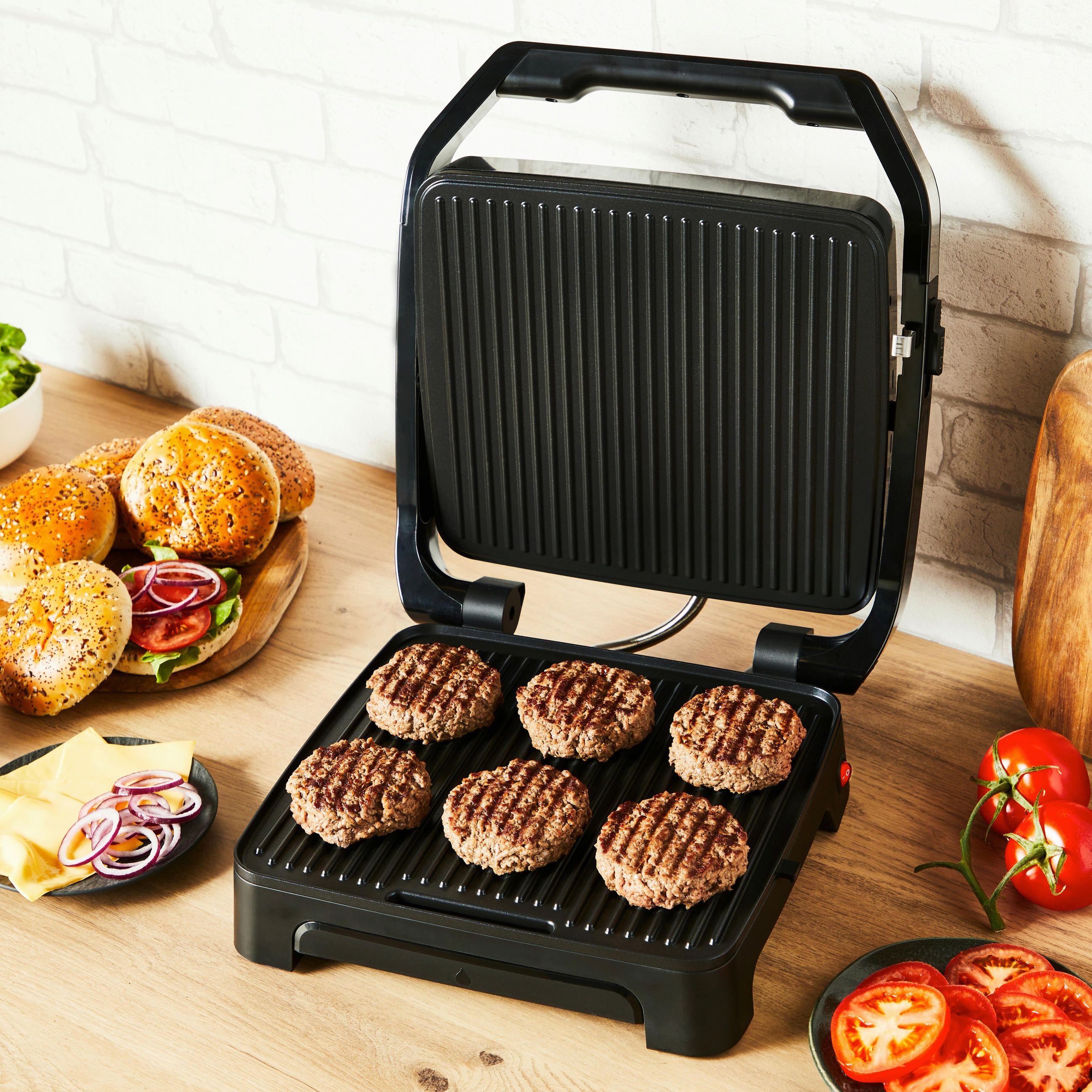 KONTAKTGRILL - Schwarz, Basics, Kunststoff (36,6/33,7/13,2cm) - Tefal