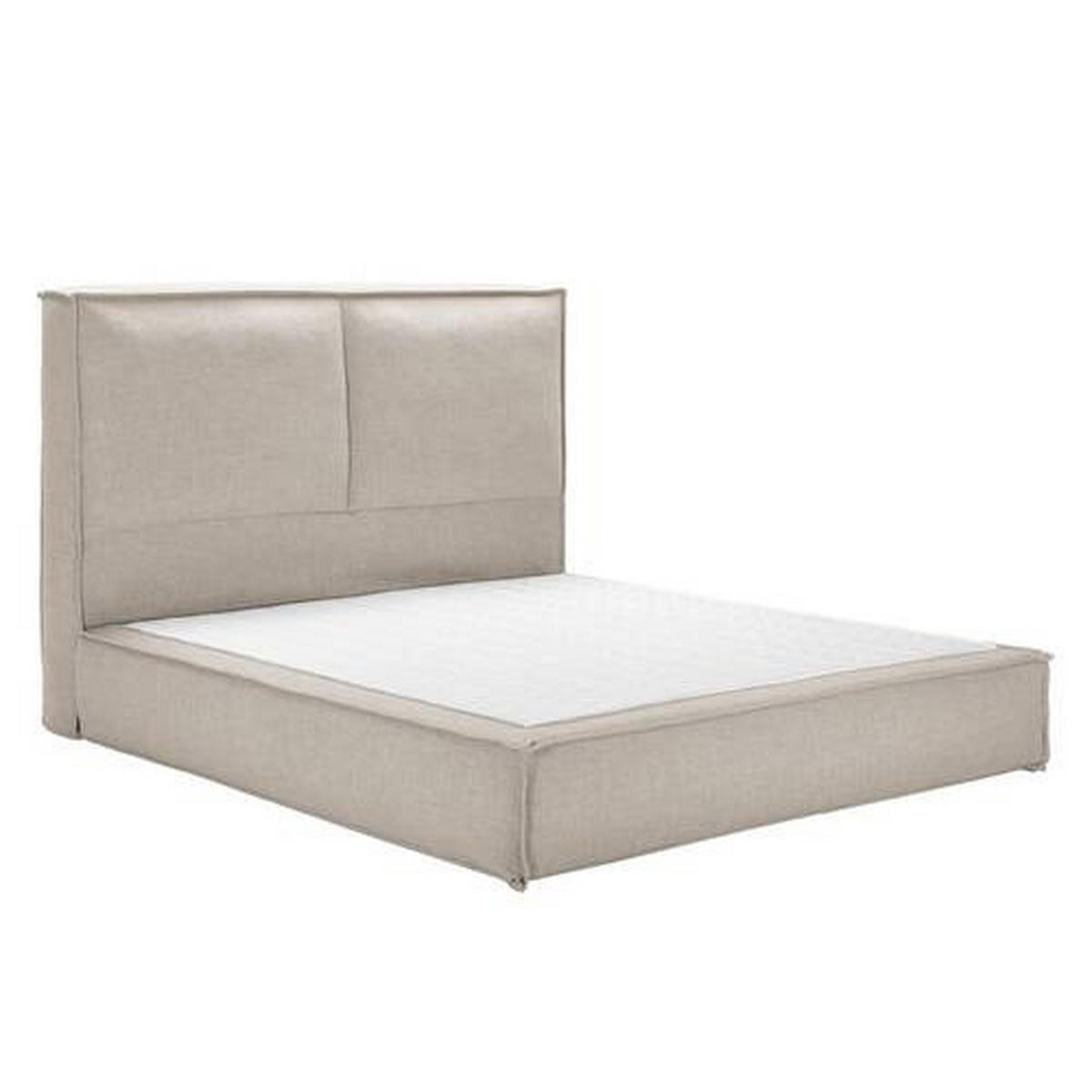 BOXSPRINGBETT 180/200 cm  in Beige  - Beige, Design, Textil (180/200cm) - home24