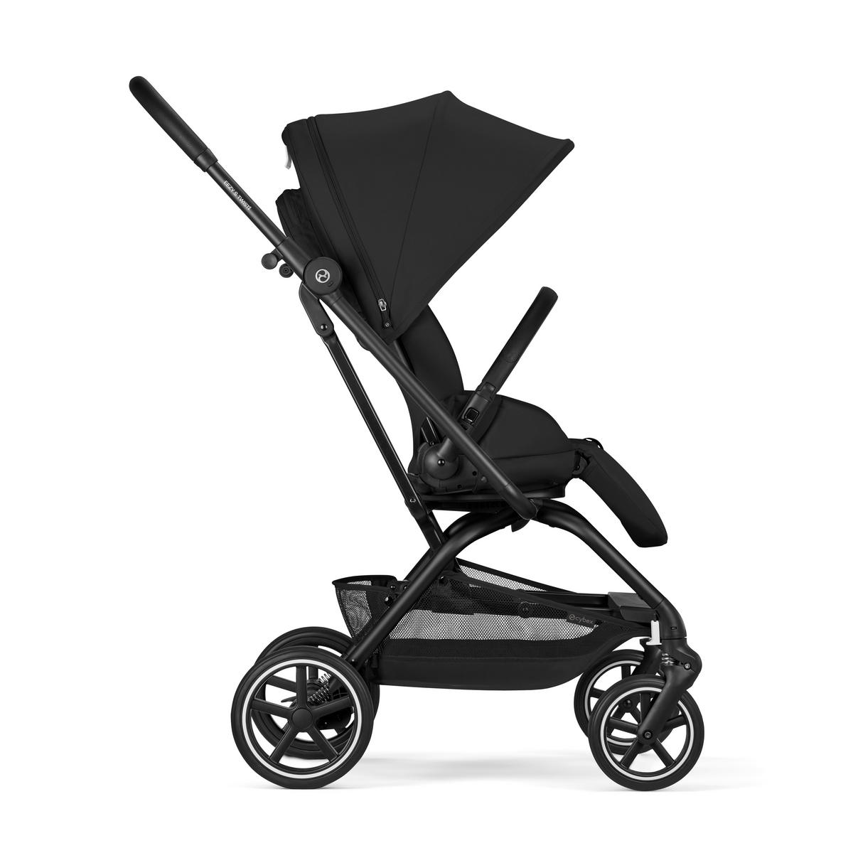 BUGGY EEZY S TWIST+ 2 BLK Magic Black | black  - Schwarz, Basics, Kunststoff/Textil (80,5/45/105cm) - cybex GOLD