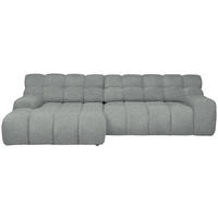ECKSOFA in Webstoff Hellgrau  - Hellgrau/Schwarz, Modern, Kunststoff/Textil (180/297cm) - Welnova