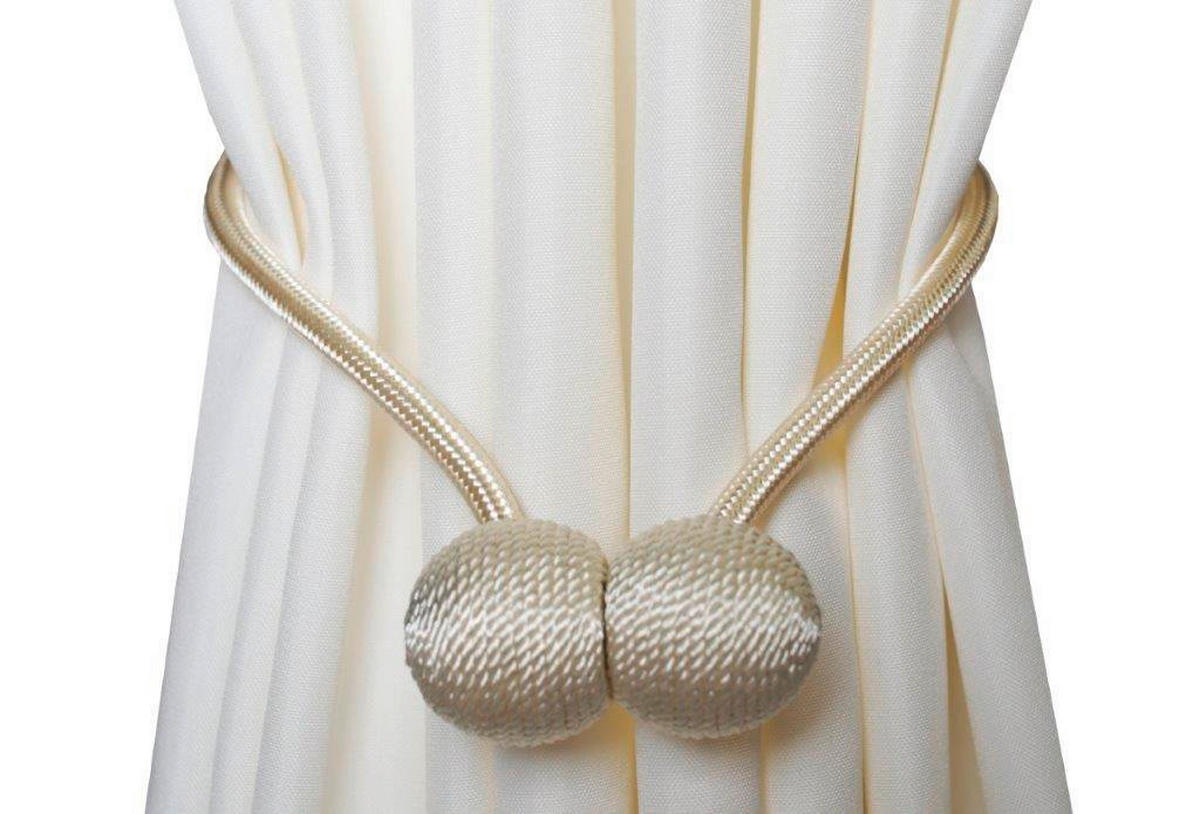 DEKORAČNÁ SPONA - béžová, Basics, kov (45cm) - Homeware