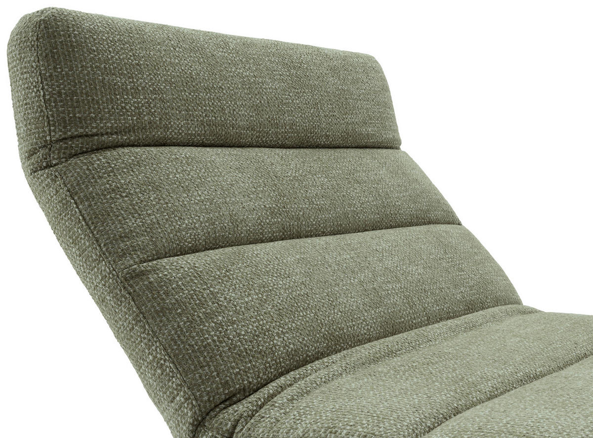 RELAXLIEGE Chenille Grün  - Schwarz/Grün, Design, Textil/Metall (120/54-113/158-198cm) - Pure Home Lifestyle