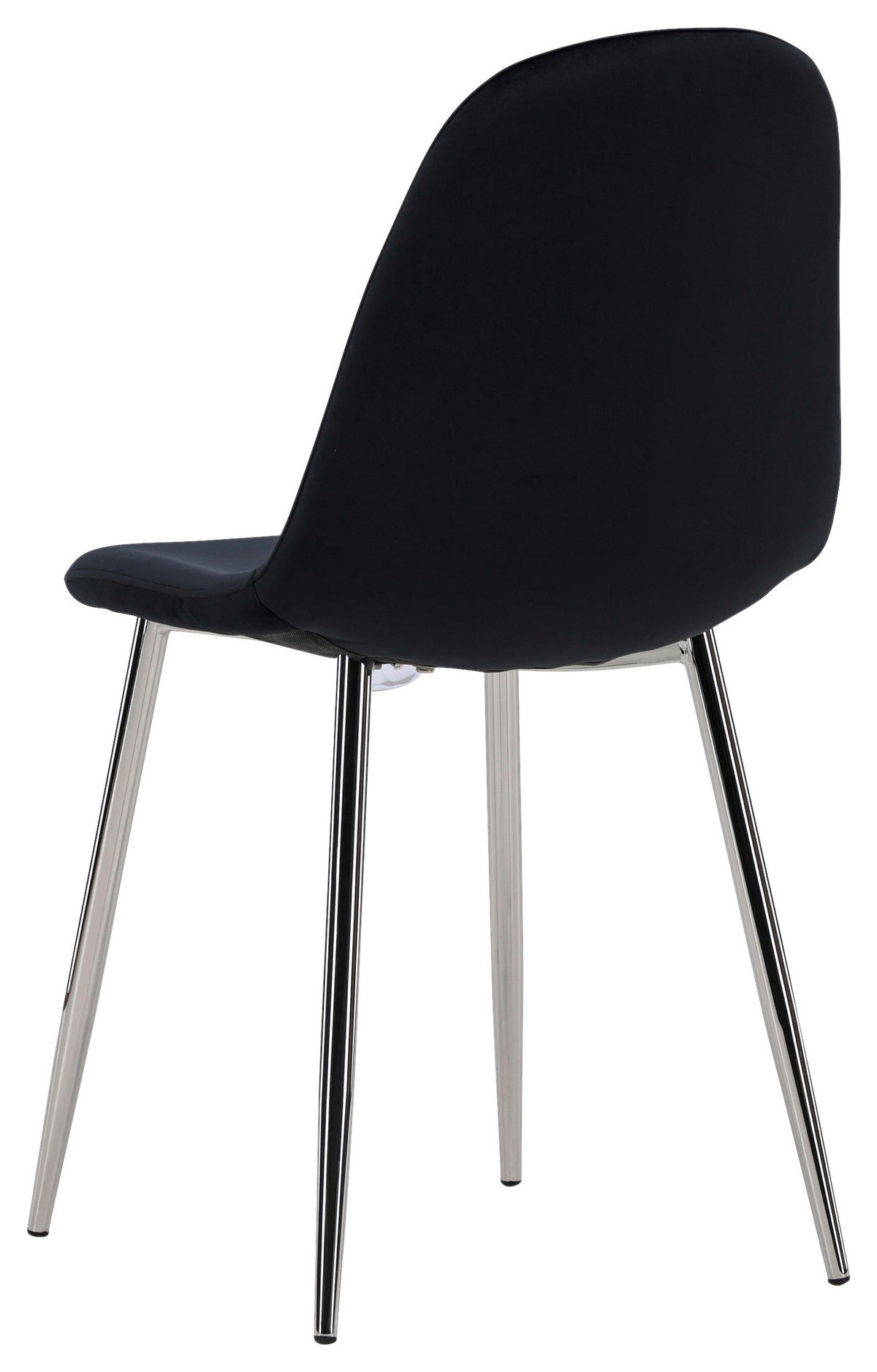 STOLSET 2 styck stål sammet  - svart, Design, metall/textil (45/90/52cm) - Livetastic