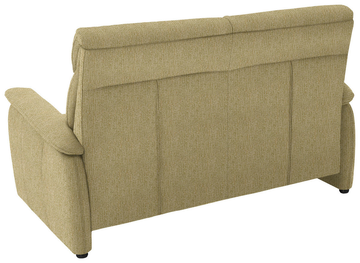 2,5-SITZER in Flachgewebe Gelb, Hellgrün  - Gelb/Schwarz, KONVENTIONELL, Textil/Metall (178/107/97cm) - Pure Home Comfort