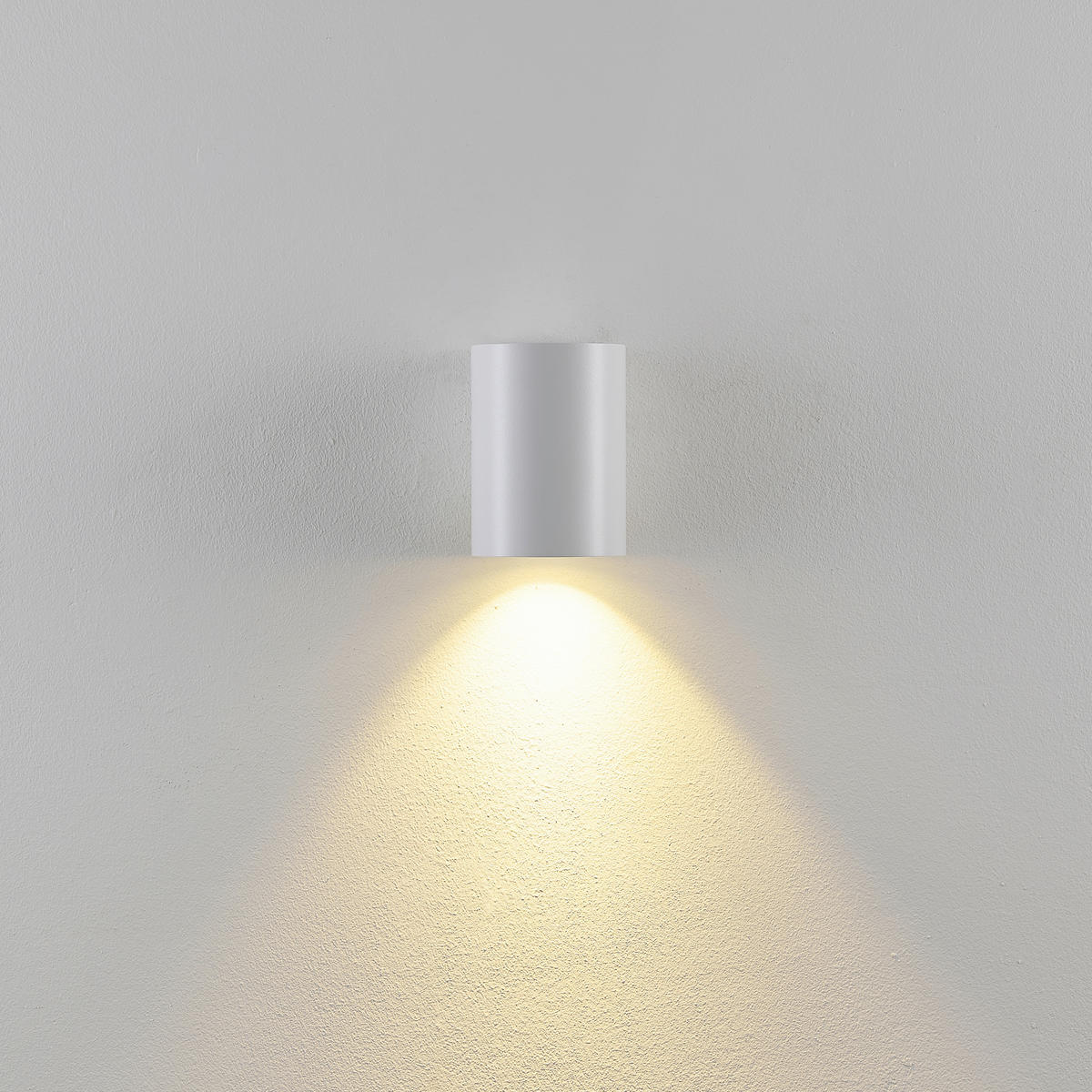 AUSSENWANDLEUCHTE - Weiss, Design, Metall (8/8/11cm)