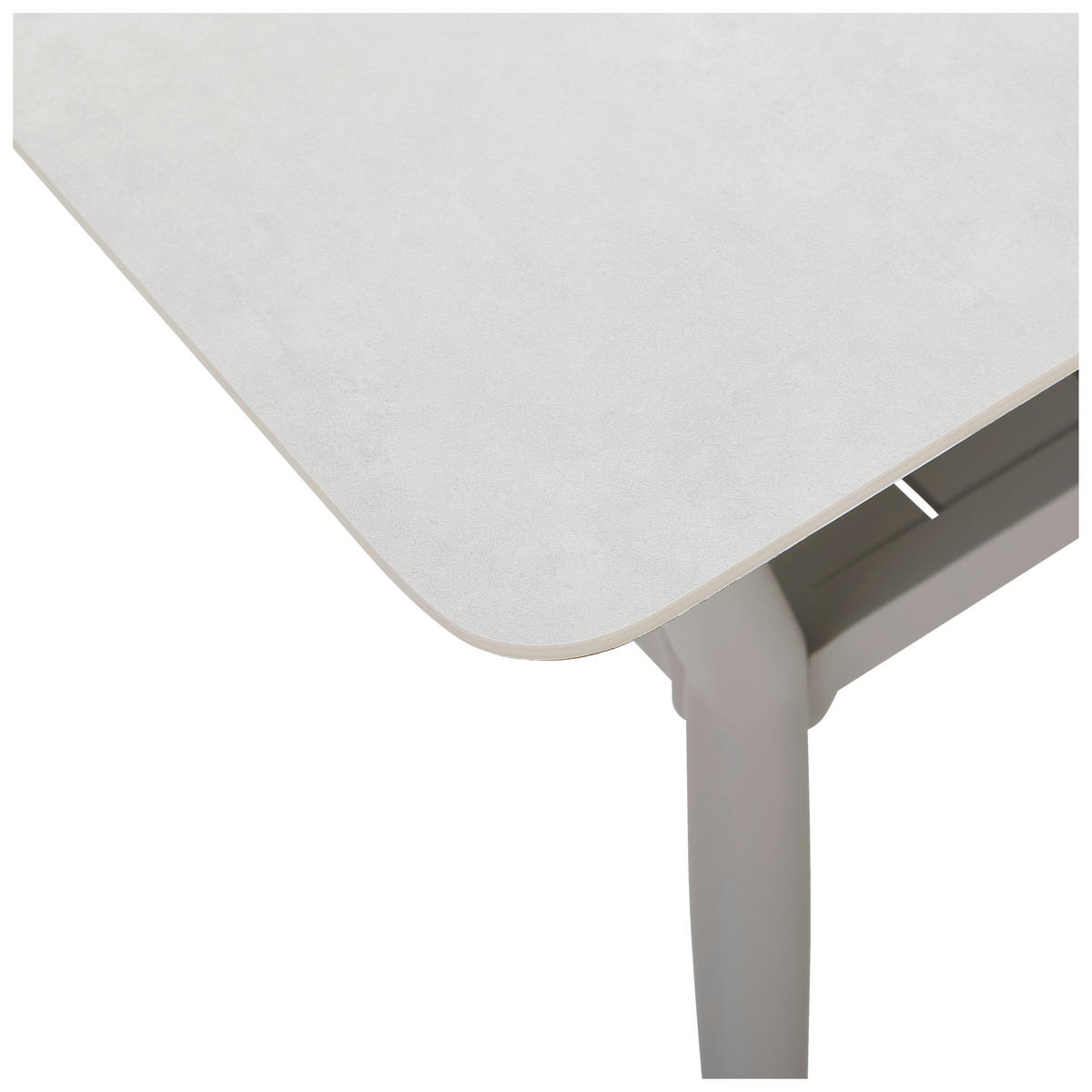 GARTENTISCH 140/90/66 cm Metall, Kunststoff, Keramik rechteckig  - Hellgrau/Weiß, Design, Keramik/Kunststoff (140/90/66cm) - Amatio