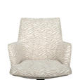 ARMLEHNSTUHL  in Eisen Jacquard  - Beige/Schwarz, Design, Textil/Metall (59/89,5/63cm) - Novel