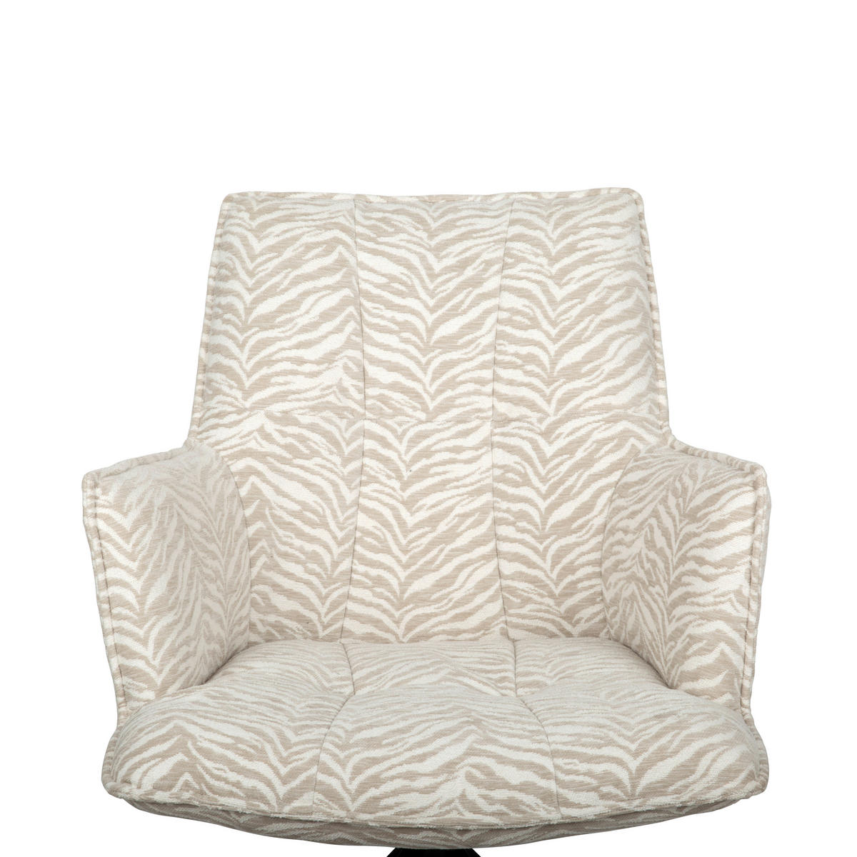 ARMLEHNSTUHL  in Eisen Jacquard  - Beige/Schwarz, Design, Textil/Metall (59/89,5/63cm) - Novel