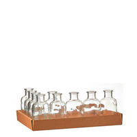 OKRASNA STEKLENICA  steklo  - prosojno, Basics, steklo (5.5/11cm)