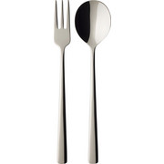 BESTECKSET 4-teilig Daily Line Specials - Edelstahlfarben, KONVENTIONELL, Metall (21,5cm) - Villeroy & Boch