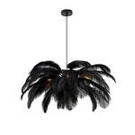 HÄNGELEUCHTE 55/120 cm  - Schwarz, Trend, Textil/Metall (55/120cm) - Novel