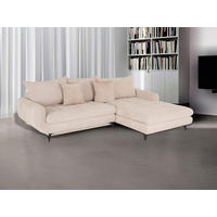 UGAONA GARNITURA bež  - bež/crna, Moderno, drvo (85/173/271cm) - Hom`in