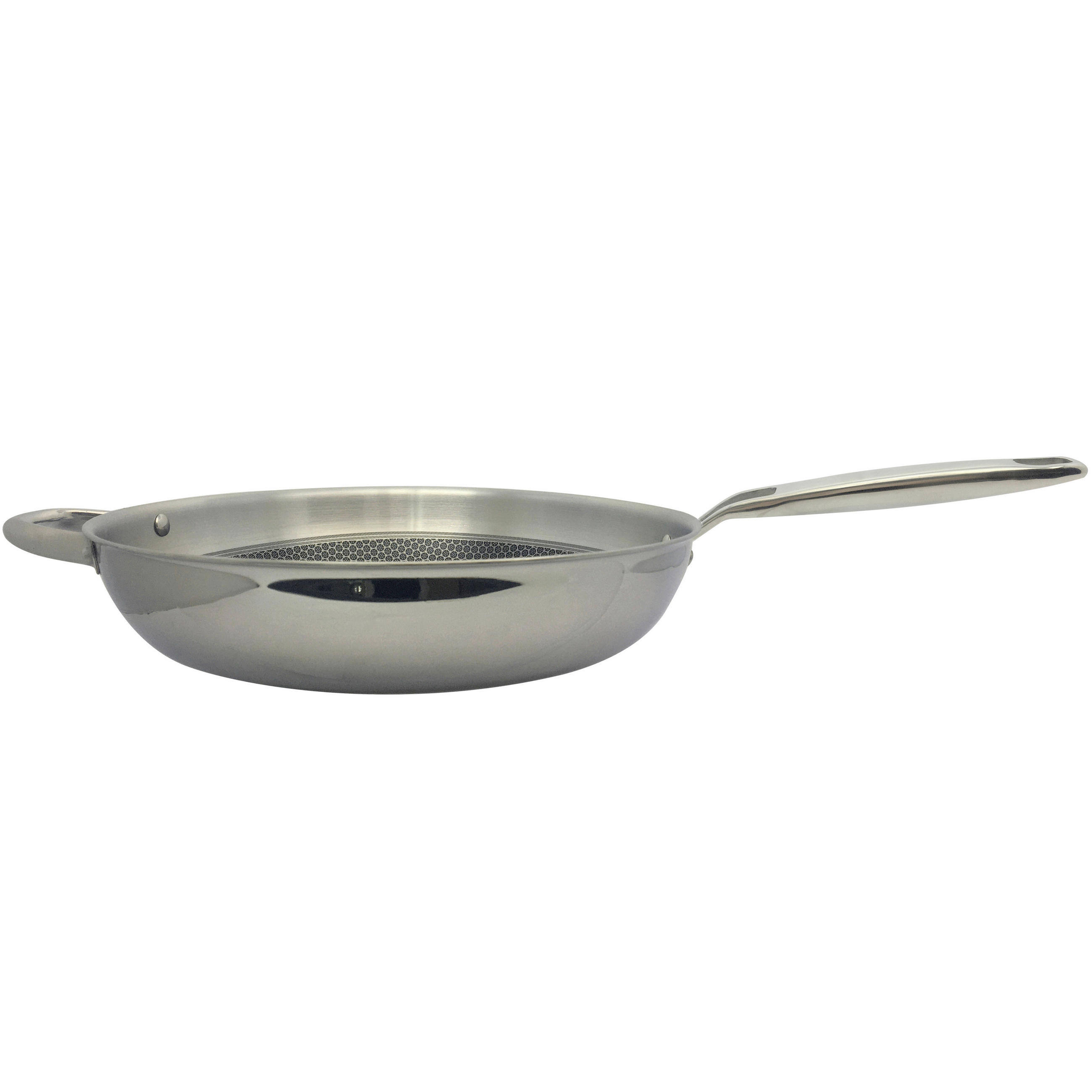 PÁNEV NA DUŠENÍ, nepřilnavý povrch Greblon®, 32 cm  - barvy nerez oceli, Basics, kov (32cm) - Homeware Profession.